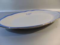 Porcelāna ovālais šķīvis