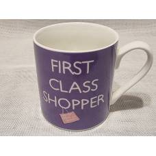 Krūze "First class shopper/Worst saver ever"